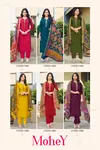 Mohey By Ossm Viscos Roman Silk Kurti With Bottom Dupatta Wholesale Shop In Surat